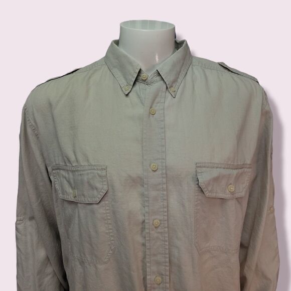 ROUTE 66 cargo style button up | size large - Picture 2 of 9